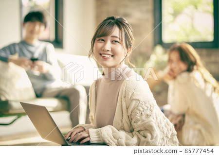 Share house men and women winter 85777454