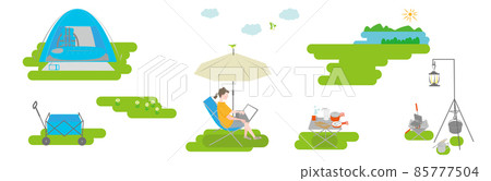 Camping woman set Camping woman set 85777504