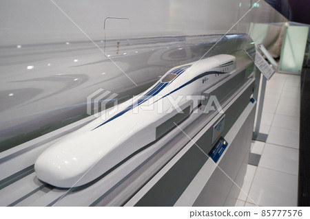 Model of the linear motor car on display Model of the linear motor car on display 85777576