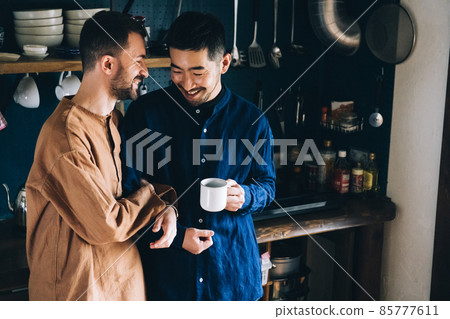 Homosexual couple, LGBTQ, friendship image 85777611