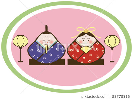 Illustration of Hinamatsuri: Cute chicks and inner lining Illustration of Hinamatsuri: Cute chicks and inner lining 85778516