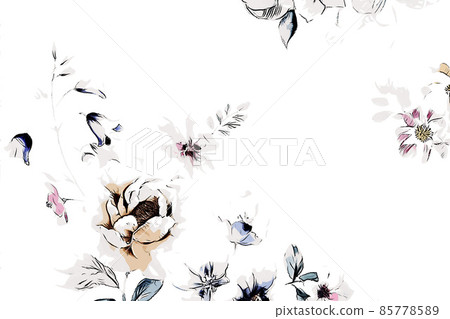 abstract rose flower peony flower illustration abstract rose flower peony flower illustration 85778589