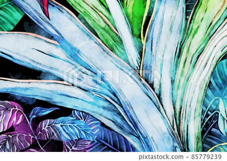 Elegant and beautiful watercolor flower illustration Elegant and beautiful watercolor flower illustration 85779239