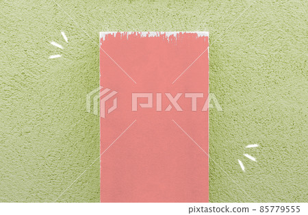 [For titles] Wooden boards leaning against the wall (rich in colors) 85779555