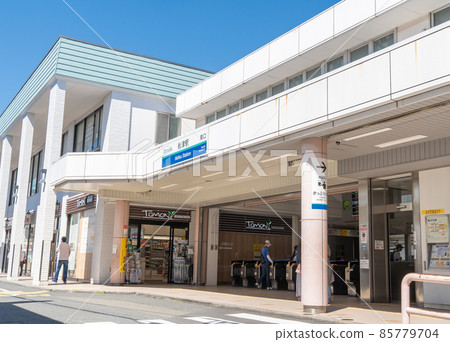 Scenery in front of the station Akitsu Station 85779704