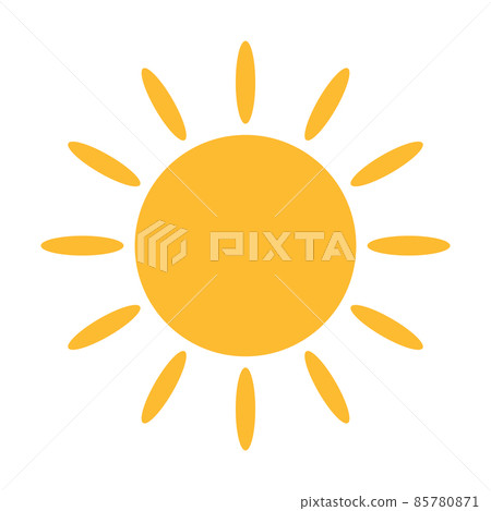 Sun flat icon vector. Summer pictogram. Sunlight symbol. for website design, web button, mobile app illustration Sun flat icon vector. Summer pictogram. Sunlight symbol. for website design, web button, mobile app illustration 85780871