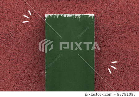 [For titles] Wooden boards leaning against the wall (rich in colors) 85781083