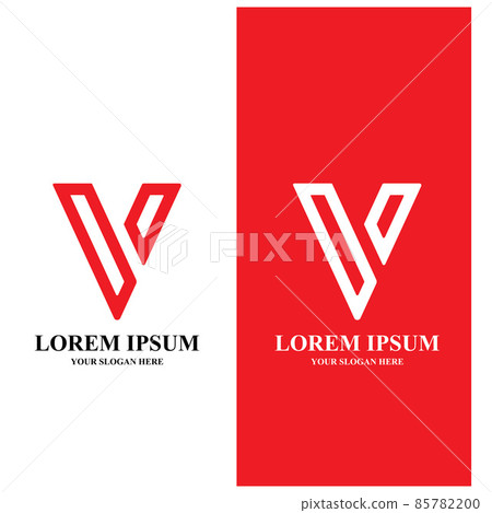 V Logo Template vector eps10 V Logo Template vector eps10 85782200