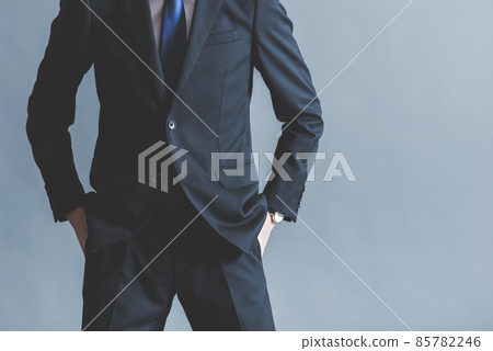 Businessman gray back Businessman gray back 85782246