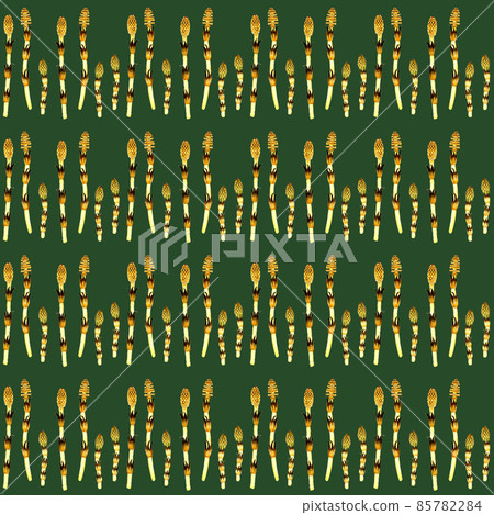 Tsukushi (horsetail) seamless pattern watercolor illustration background material of spring plant pattern 85782284