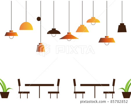 Simple cafe illustration - Stock Illustration [85782852] - PIXTA