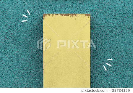 [For titles] Wooden boards leaning against the wall (rich in colors) 85784339