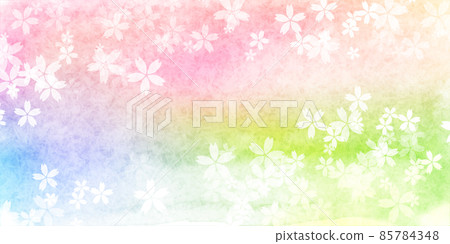 Sakura spring watercolor background 85784348