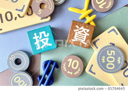 Investment image Money and blocks Investment image Money and blocks 85784645