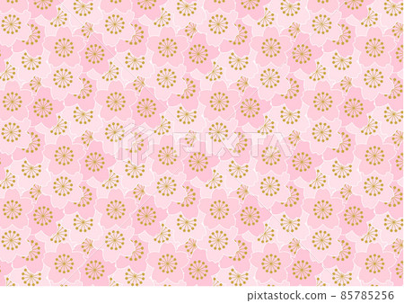 櫻花無縫圖案粉紅色 85785256
