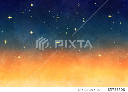 背景材質_水彩紋理_橙色 85785508