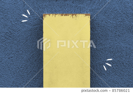 [For titles] Wooden boards leaning against the wall (rich in colors) 85786021