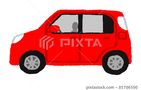 Car sideways (hand-painted color) - Stock Illustration [85786500] - PIXTA