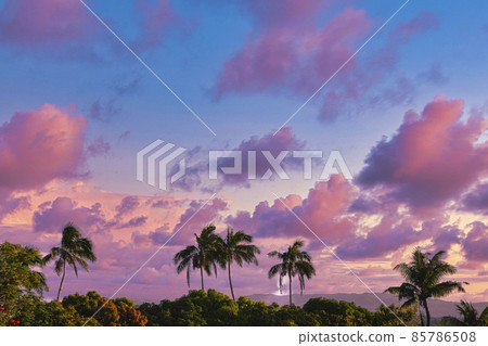 Beautiful evening view of Guam 85786508