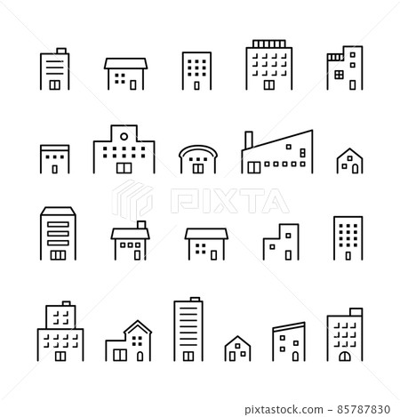 建築圖標集 85787830