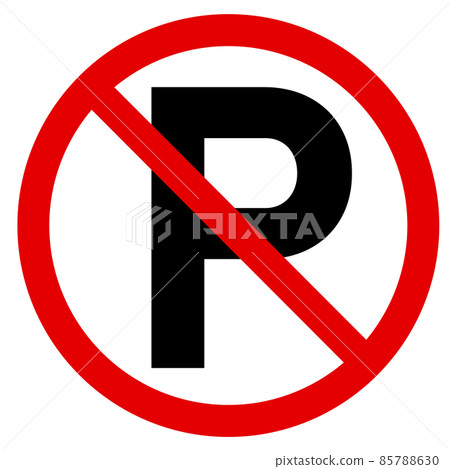 No parking sign 85788630