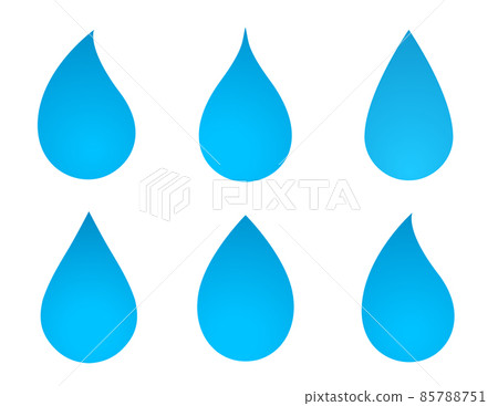 abstract nature silhouette of blue water drop icon abstract nature silhouette of blue water drop icon 85788751
