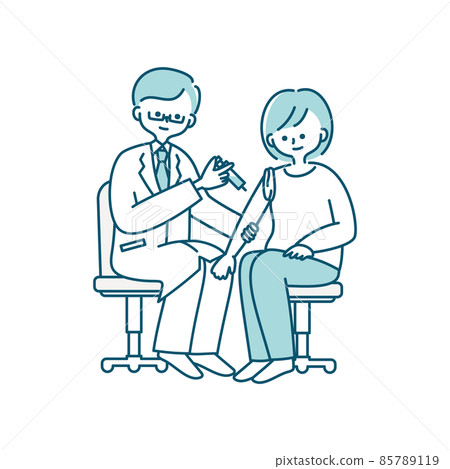 Illustration of vaccination 85789119