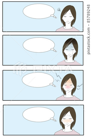 Template illustration of a worried woman (2) Template illustration of a worried woman (2) 85789248