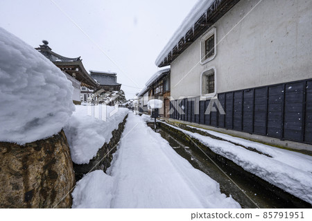 Snow Hida Furukawa Townscape (Gifu Prefecture) Snow Hida Furukawa Townscape (Gifu Prefecture) 85791951