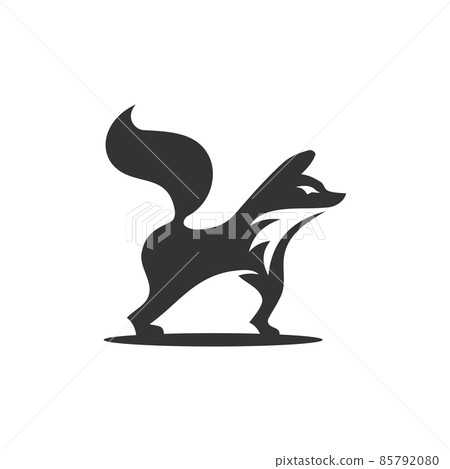 Fox Stand Icon Illustration Brand Identity 85792080