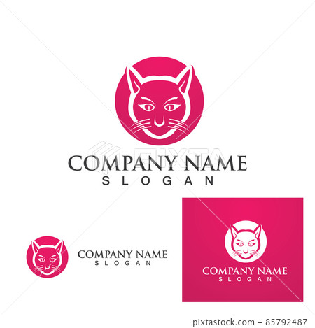 Cat cute pet animal set vector illustration Cat cute pet animal set vector illustration 85792487