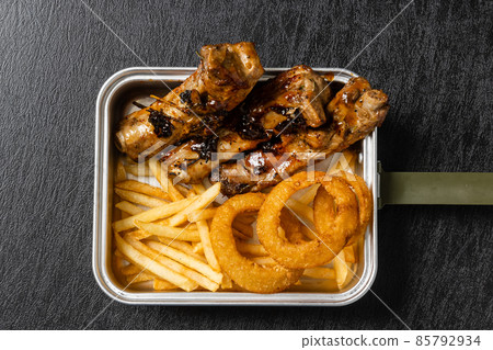 Rib steak American-style sparerib pork steak photo 85792934