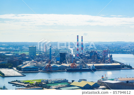 Steelworks Thermal power plant Keiyo Industrial Zone [Image of Japanese social studies] 85794612