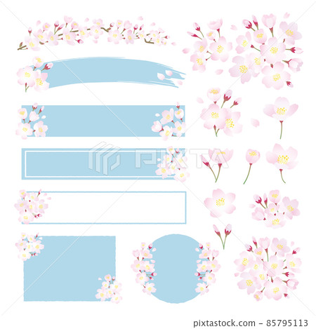 Cherry blossom frame material set Cherry blossom frame material set 85795113