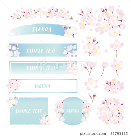 Cherry blossom frame material set Cherry blossom frame material set 85795115