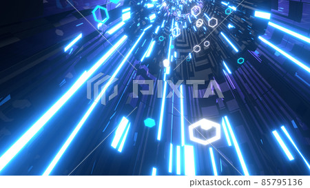 VJ Tunnel Nightclub Disco Game Blue [There is another version] 85795136