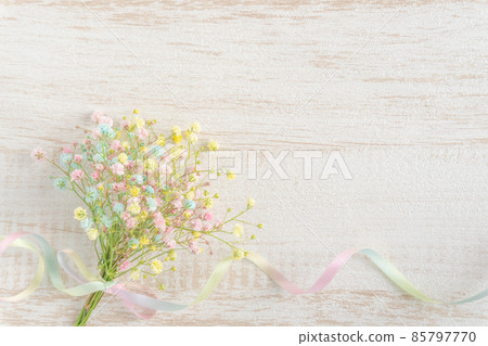 A bouquet of colorful pastel colored gypsophila A bouquet of colorful pastel colored gypsophila 85797770