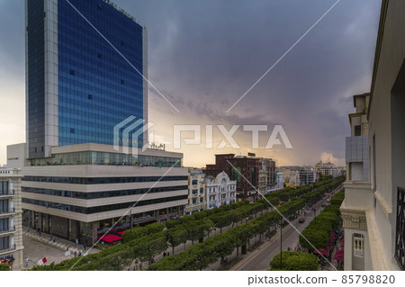 Tunis, Tunisia New Town Habib Bourguiba Street / Tunis, Tunisia 85798820