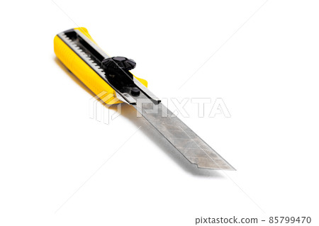 Rusty clerical knife isolated on white background 85799470