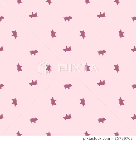 Cute pigs seamless pattern. Background of livestock animals . 85799762
