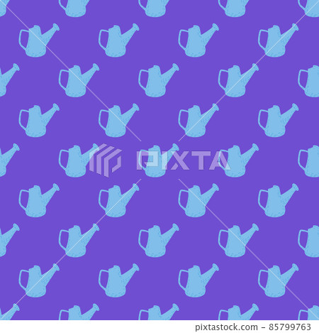 Watering can seamless pattern. Garden background. 85799763