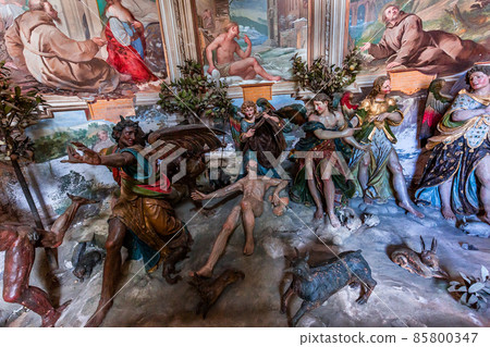 Chapel of Sacro monte di Orta, Orta san Giulio, italy 85800347