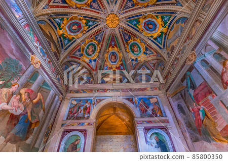 Chapel of Sacro monte di Orta, Orta san Giulio, italy Chapel of Sacro monte di Orta, Orta san Giulio, italy 85800350
