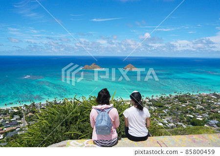 拉尼凱海灘藥盒的景色 拉尼凱藥盒 85800459