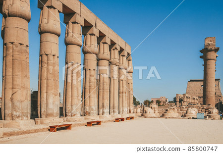 Ruins of the Egyptian Karnak Temple, the largest open-air museum in Luxor Ruins of the Egyptian Karnak Temple, the largest open-air museum in Luxor 85800747