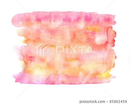 Expressive red and orange watercolor blob Expressive red and orange watercolor blob 85801459