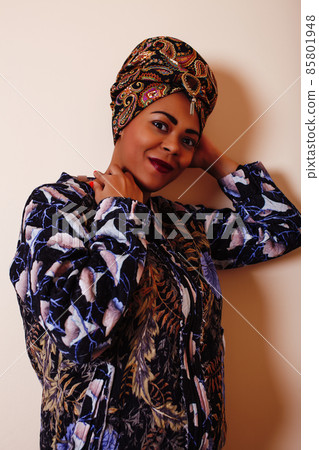 pretty stylish african american big mama woman well dressed. swag relax at home pretty stylish african american big mama woman well dressed. swag relax at home 85801948