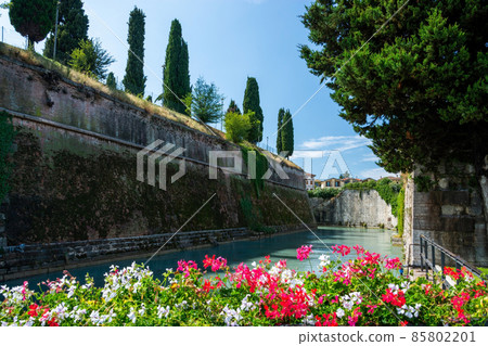 Fortress Wall, Peschiera del Garda, Venetia, Italy Fortress Wall, Peschiera del Garda, Venetia, Italy 85802201