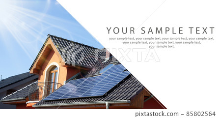 Solar panel, photovoltaic, alternative electricity source - concept 85802564