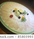 生魚片（細）配銀河豚魚的例子 85803993
